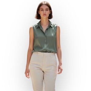 First Love by Lovelyn Sleeveless Top Sage